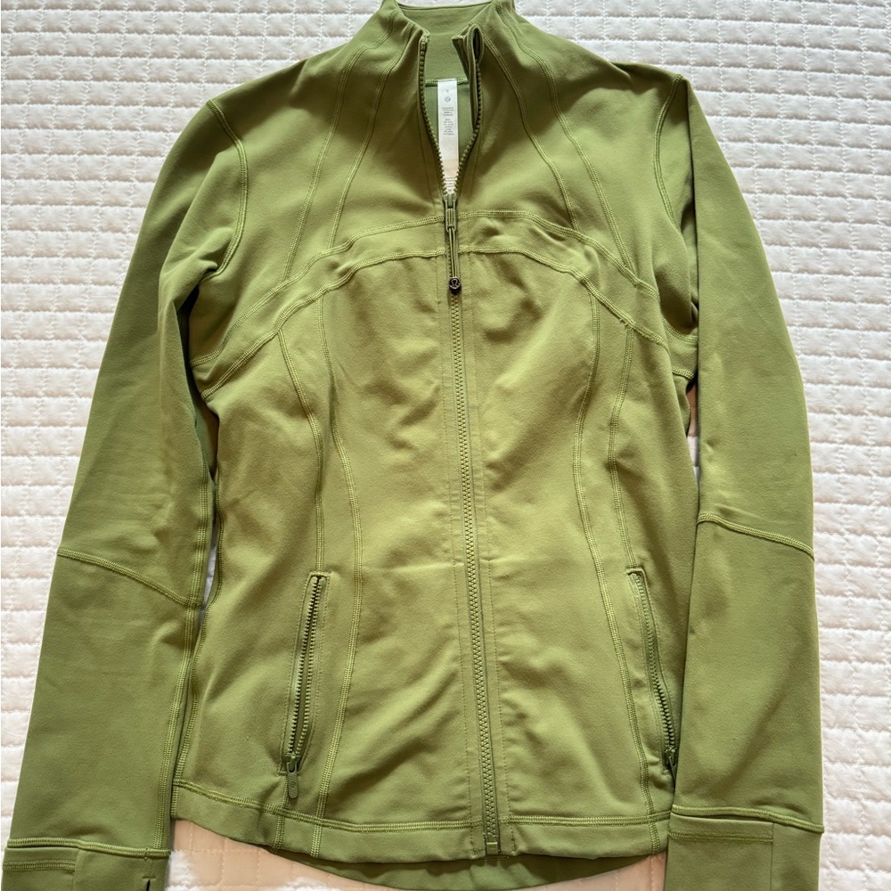 Lululemon Athletica Green zip up define jacket nulu